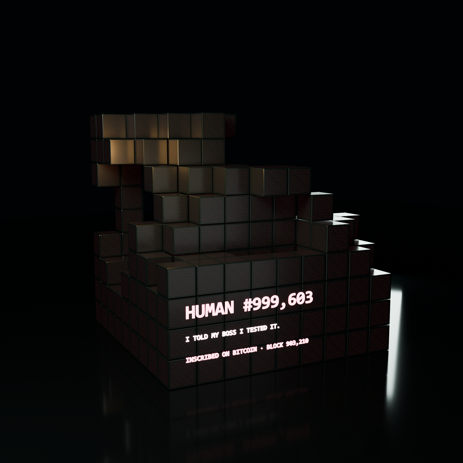 Obsidian cube preview